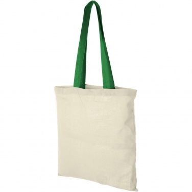 Logotrade promotional gift picture of: Nevada 100 g/m² cotton tote bag coloured handles 7L